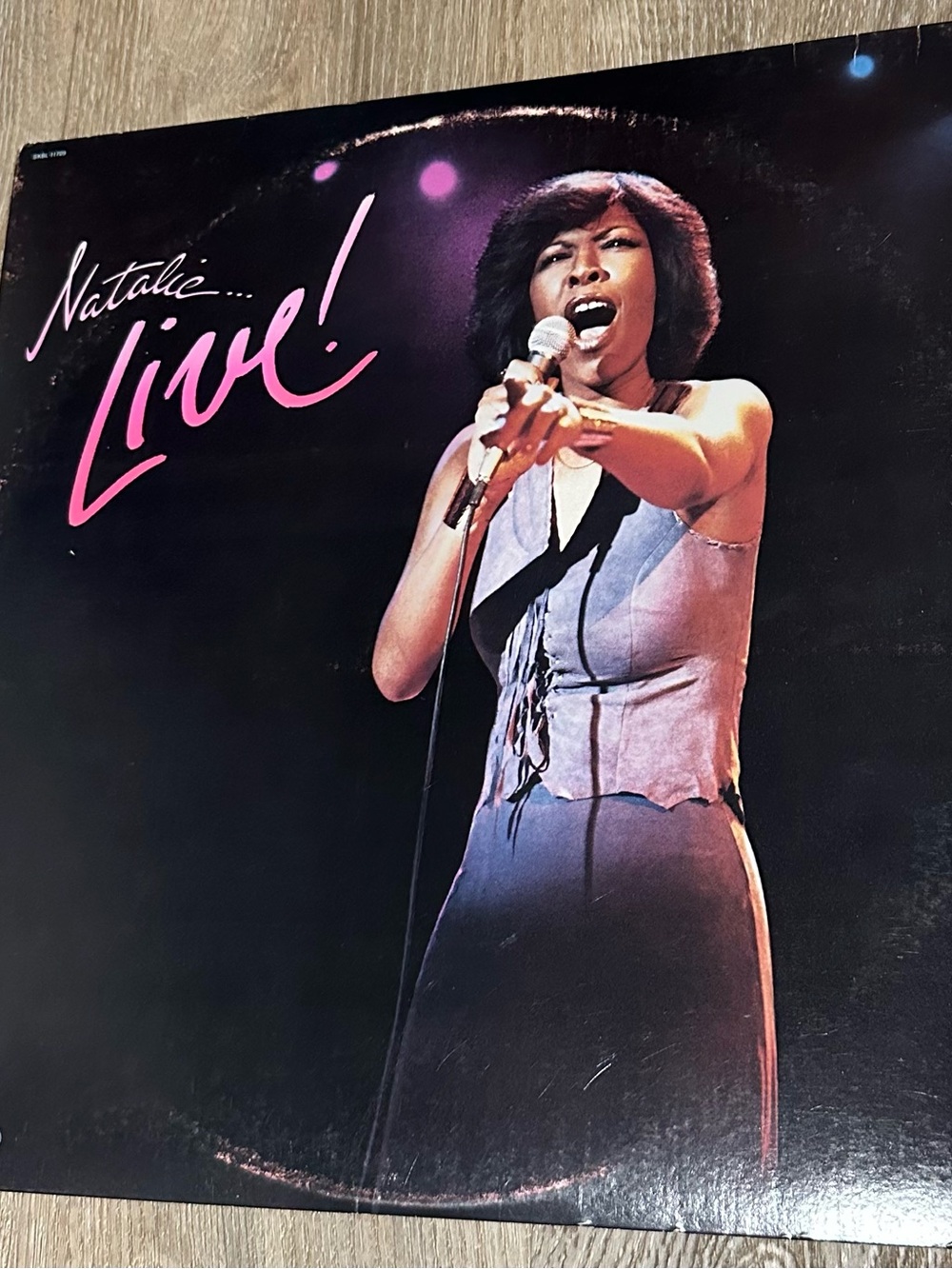 Natalie Live! Concert Photography Print - Black & Purple Stage Art